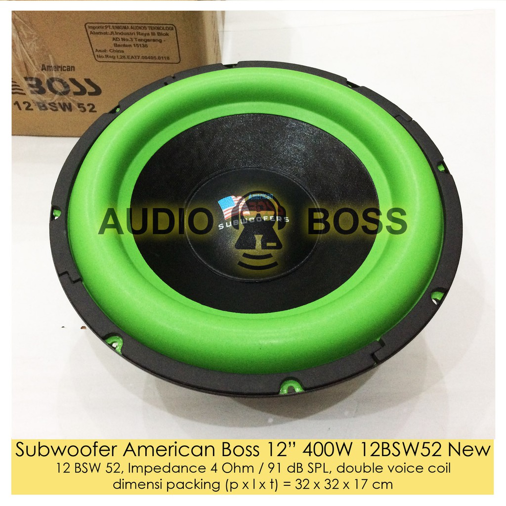 subwoofer american boss 12 inch