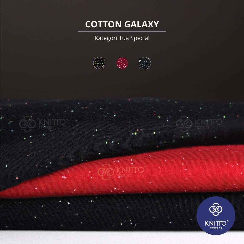 KAIN COTTON GALAXY 30S KATEGORI WARNA TUA SPECIAL (BAHAN KAOS)