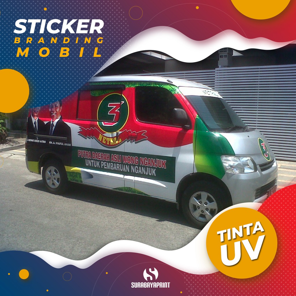 STICKER BRANDING MOBIL TINTA UV MURAH Shopee Indonesia