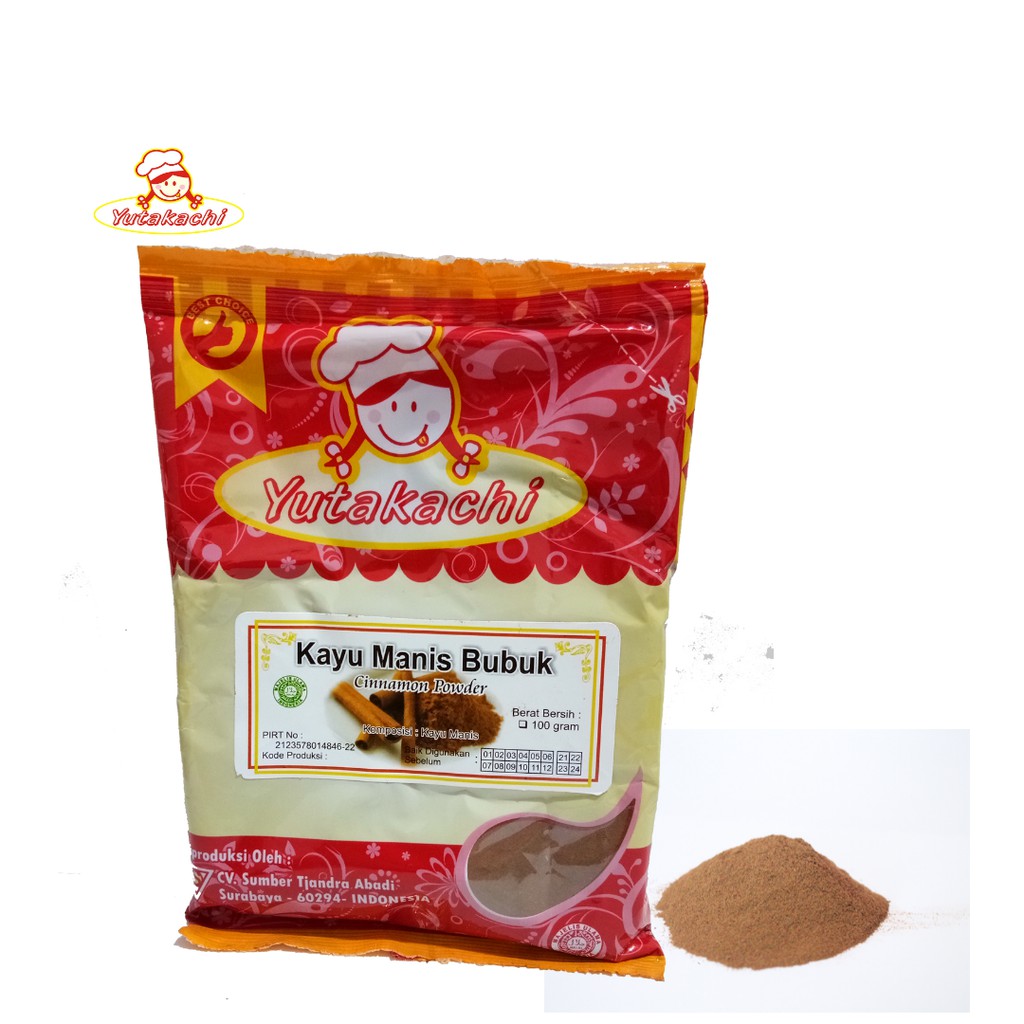 Bubuk Kayu Manis 100 Gram Yutakachi / Bumbu Rempah Cinnamon / Pusat Bumbu