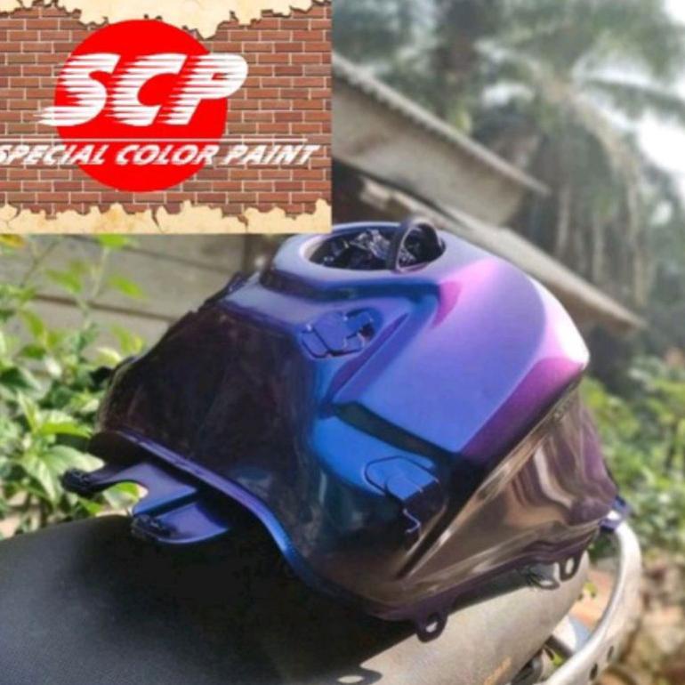 Cat Bunglon 3 Warna Blue Red Purple 100Ml By Scp