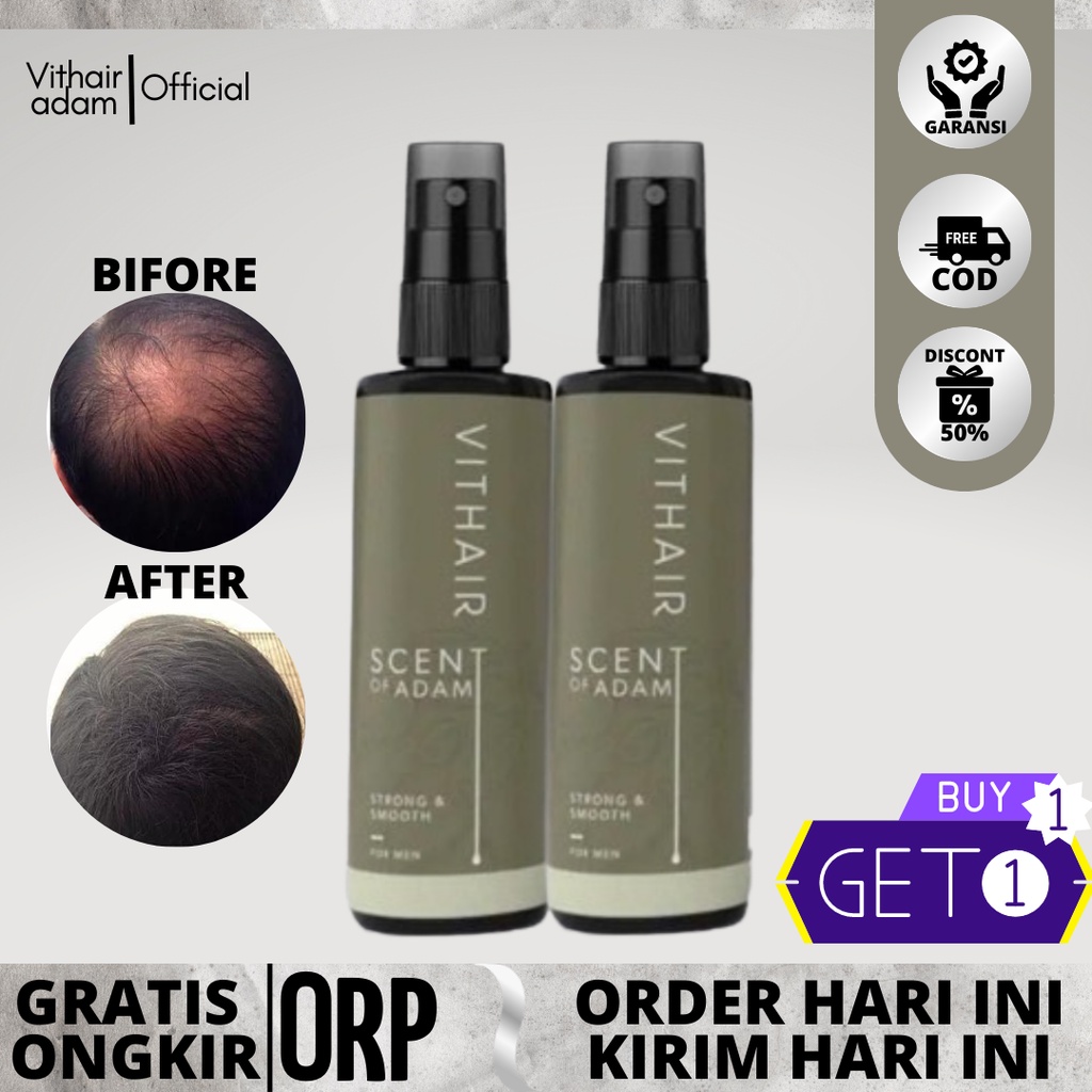 ( 𝟭𝟬𝟬% 𝐁𝐞𝐫𝐠𝐚𝐫𝐚𝐧𝐬𝐢 𝐎𝐫𝐢 ) VITHAIR Hairmist  Scent Of Aadam Membantu Memperbaiki Rambut Kering Dan Rusak Mendorong Pertumbuhan Rambut Vitamin Rambut Botak  Vitamin Rambut Kering Pewangi Rambut