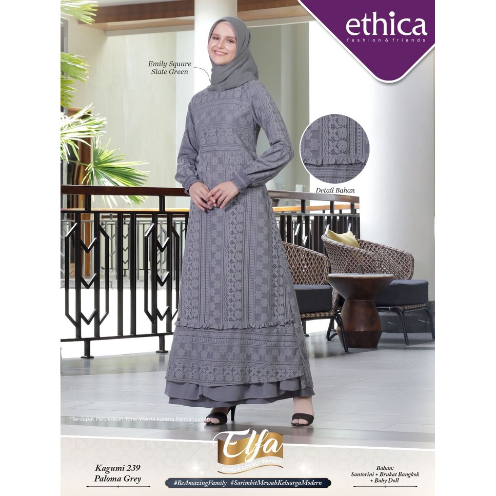 [Terbaru] Gamis Ethica Kagumi 239 Ready