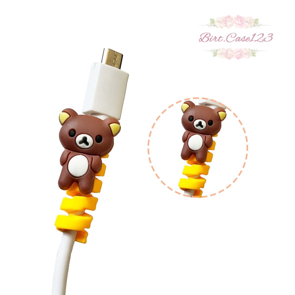 CABLE SAVER TWIST CABLE PROTECTOR SPIRAL PELINDUNG UJUNG KABEL KARAKTER ANDROID IPHONE BC6323