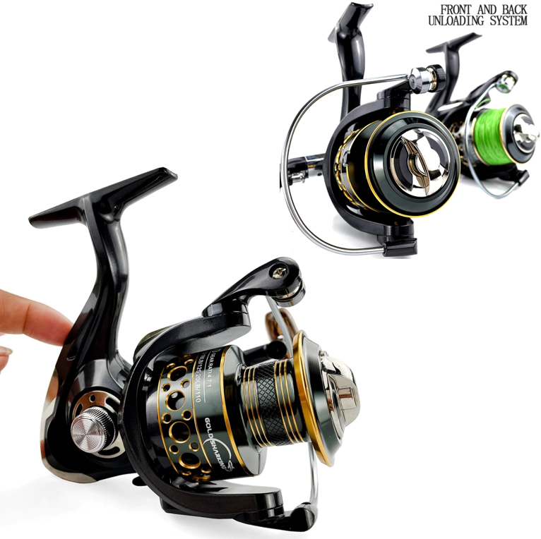 GoldSharking BK2000 4000 Fishing Reel Pancing Spinning 5.2:1 Ball Bearing 13 BK Series BK 2000 rils
