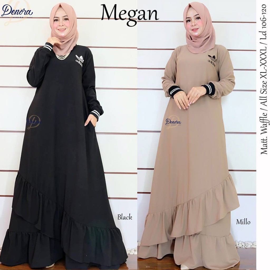 "MEGHAN MAXI" BEST SELLER, DRESS MAXI CANTIK ORIGINAL DARI DENORA GAMIS CASUAL