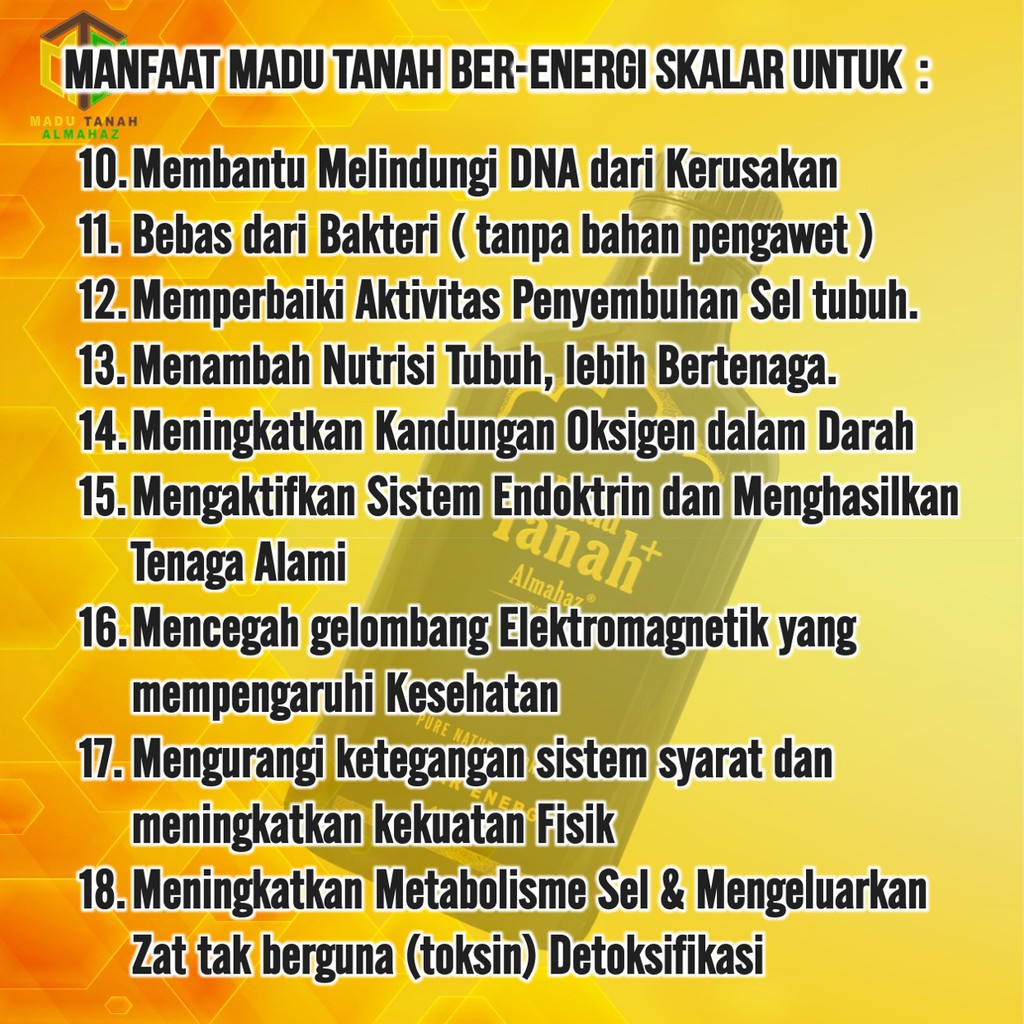 Almahaz Madu Hitam Pahit Madu Tanah Herbal Asam Urat Radang Sendi Rematik Reaksi Cepat Energi Skalar