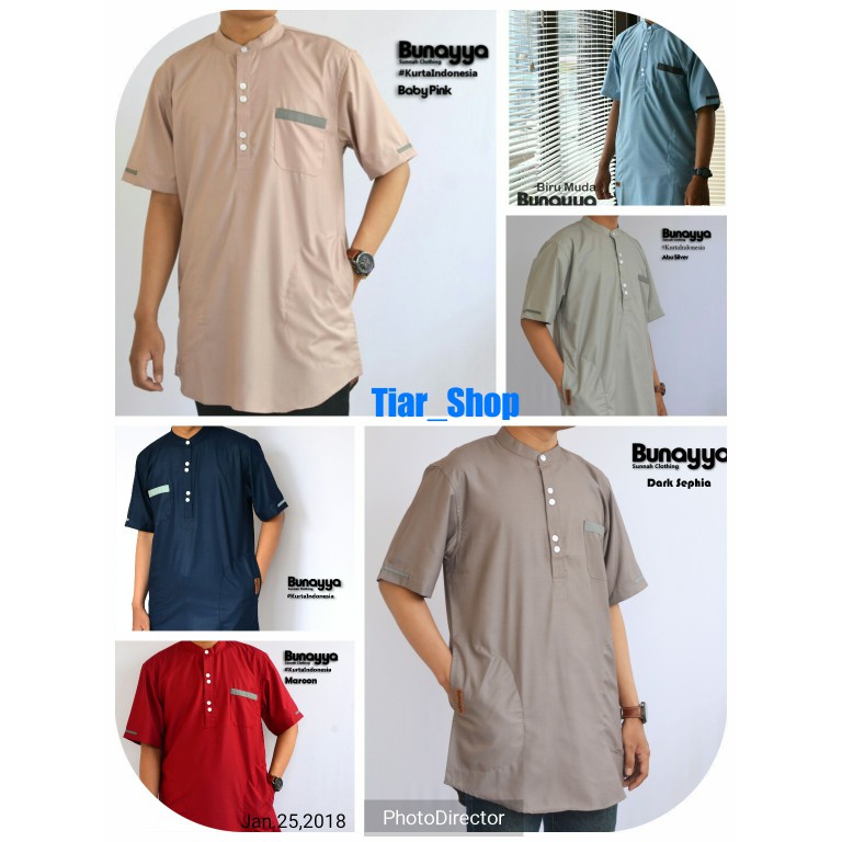 Kurta Bunayya Size S / Baju koko lengan pendek / gamis pakistan dewasa