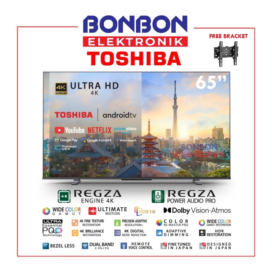 Toshiba LED Smart Android TV 65 Inch 65M550KP UHD 4K HDR