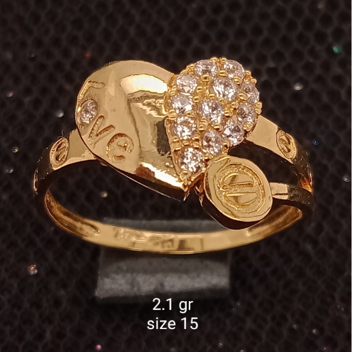 Cincin Emas 17K - 2.1 gr Kadar 750 - 1026