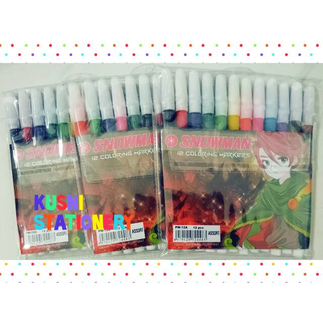 

Spidol Snowman 12 Warna