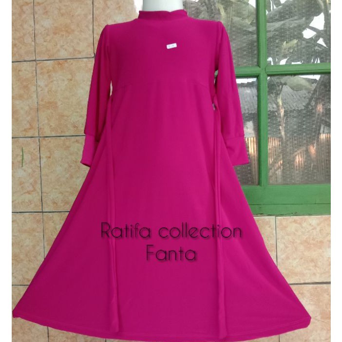 Gamis  Anak Jersey Umur 3Tahun sampai4tahun|By Ratifa collection