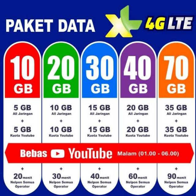 XL data combo 30hr