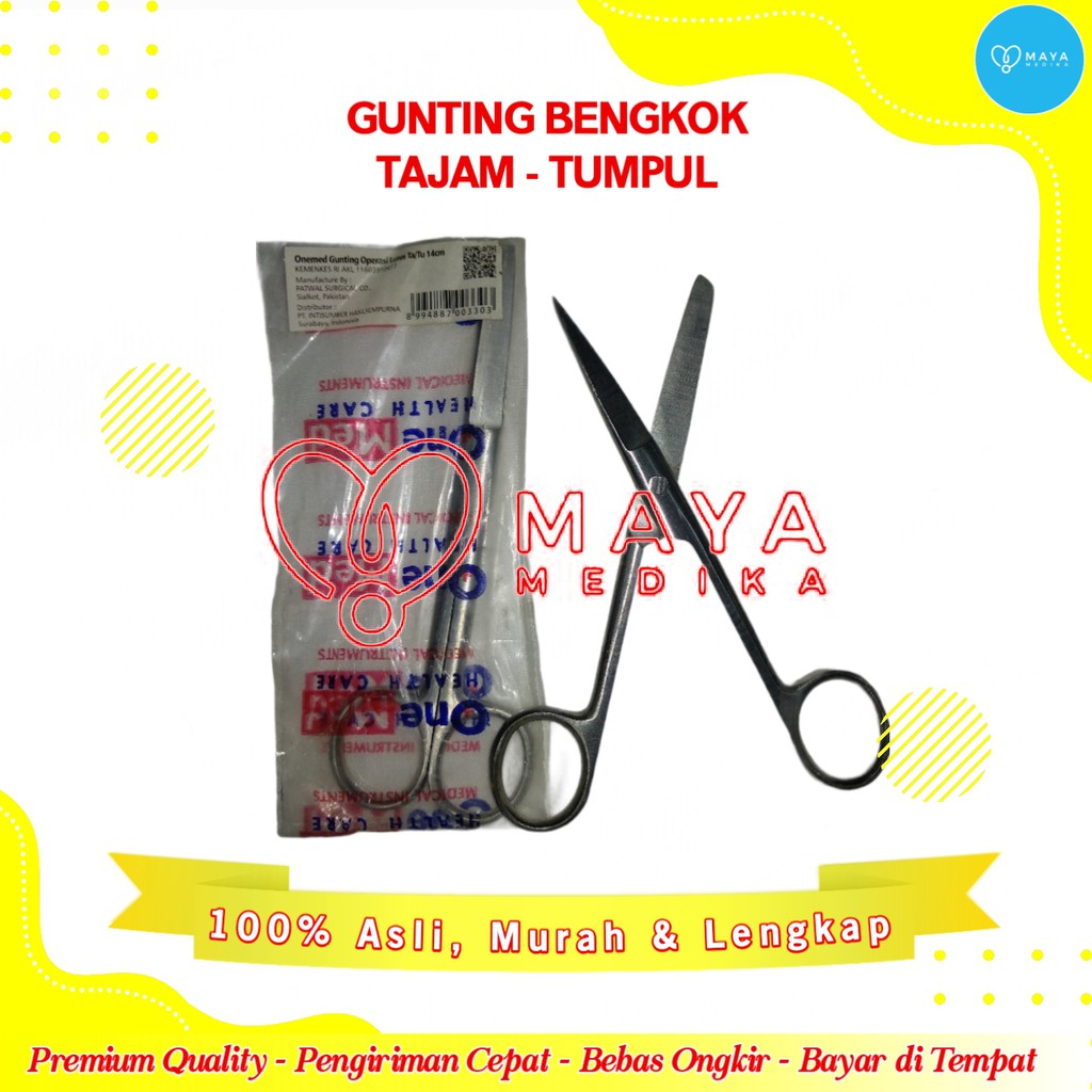 

Gunting Bengkok 14 cm Tajam - Tumpul One Med