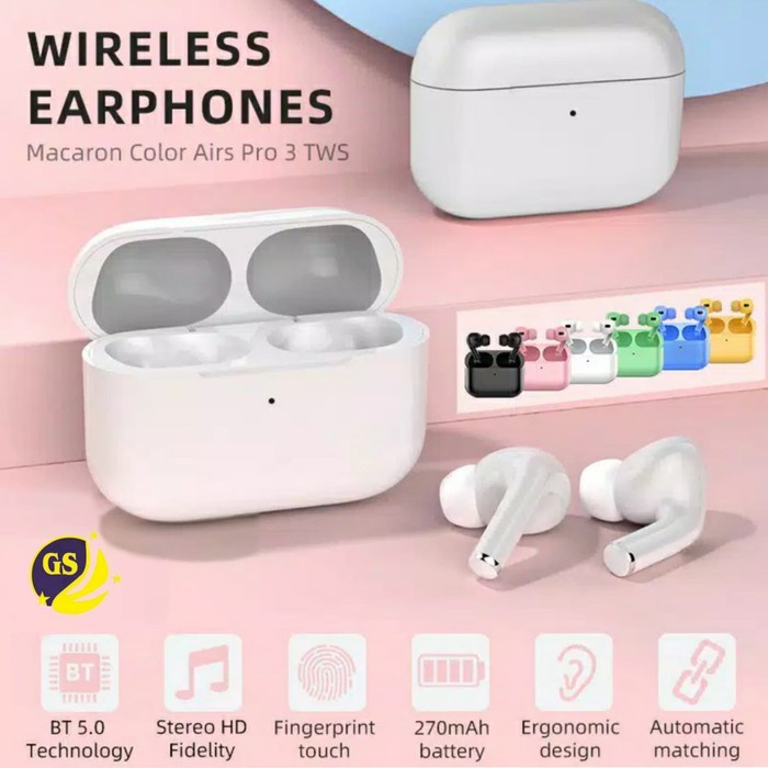 Macaron Original Air 3 Pro InPods I13 Bluetooth Earphone Wireless Headphones MB-555