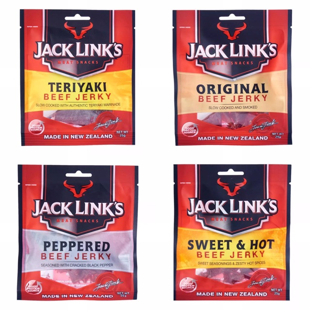 

JACK LINKS BEEF JERKY MEAT SNACK NEW ZEALAND 25gr