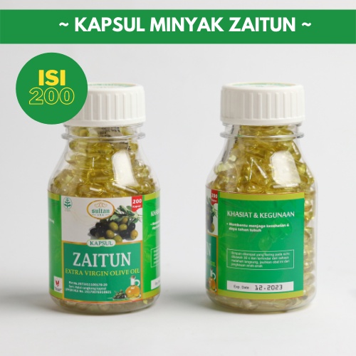 MINYAK ZAITUN KAPSUL EXTRA VIRGIN OIL 200 KAPSUL | KAPSUL ZAITUN