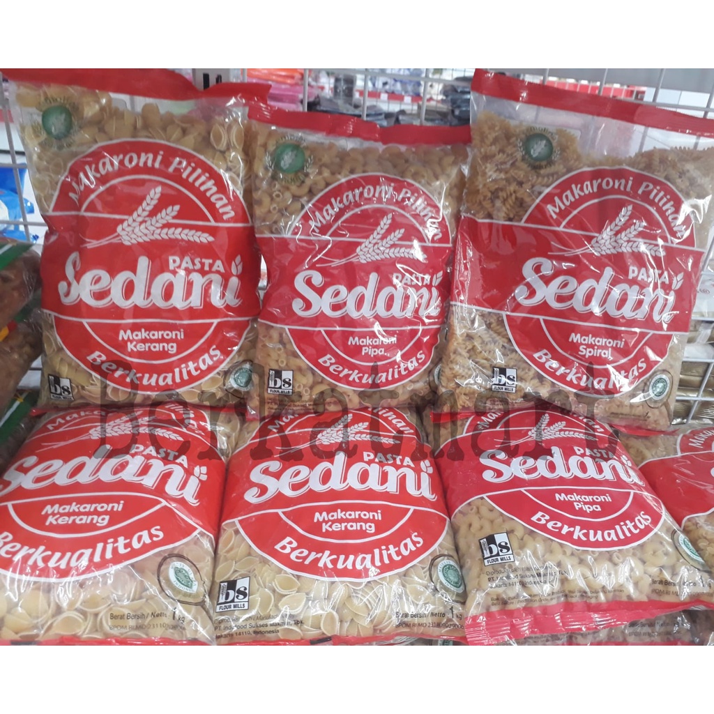 Sedani Makaroni Kerang Pasta bentuk Kerang Macaroni 1kg