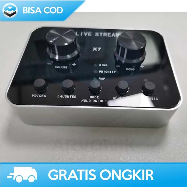 MIXER AUDIO MINI EXTERNAL USB  SOUNDCARD MUSIK LIVE BROADCAST TERBAIK