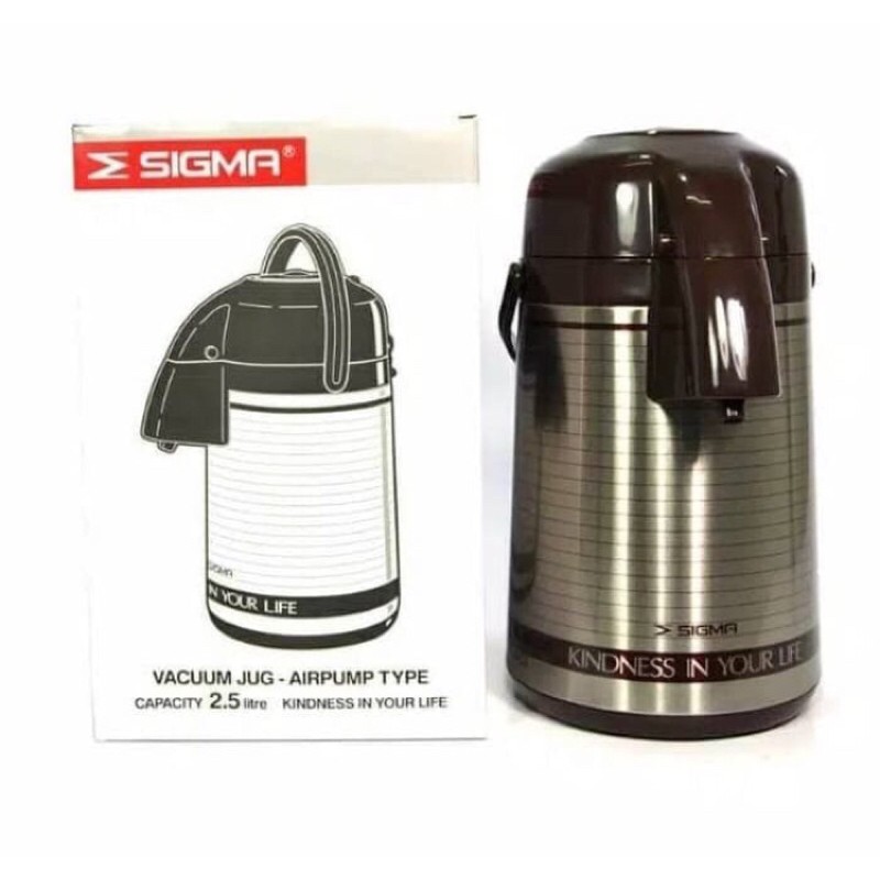 Termos Air pencet | Termos Air Panas Sigma 2,5 & 3 Liter