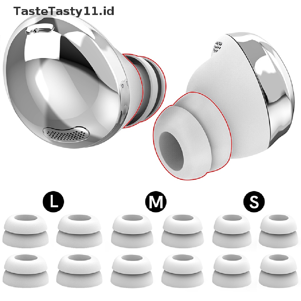 (TasteTasty) 12pcs / Set Eartip Earphone Bahan Silikon Anti Jatuh Untuk Samsung Galaxy Buds Pro