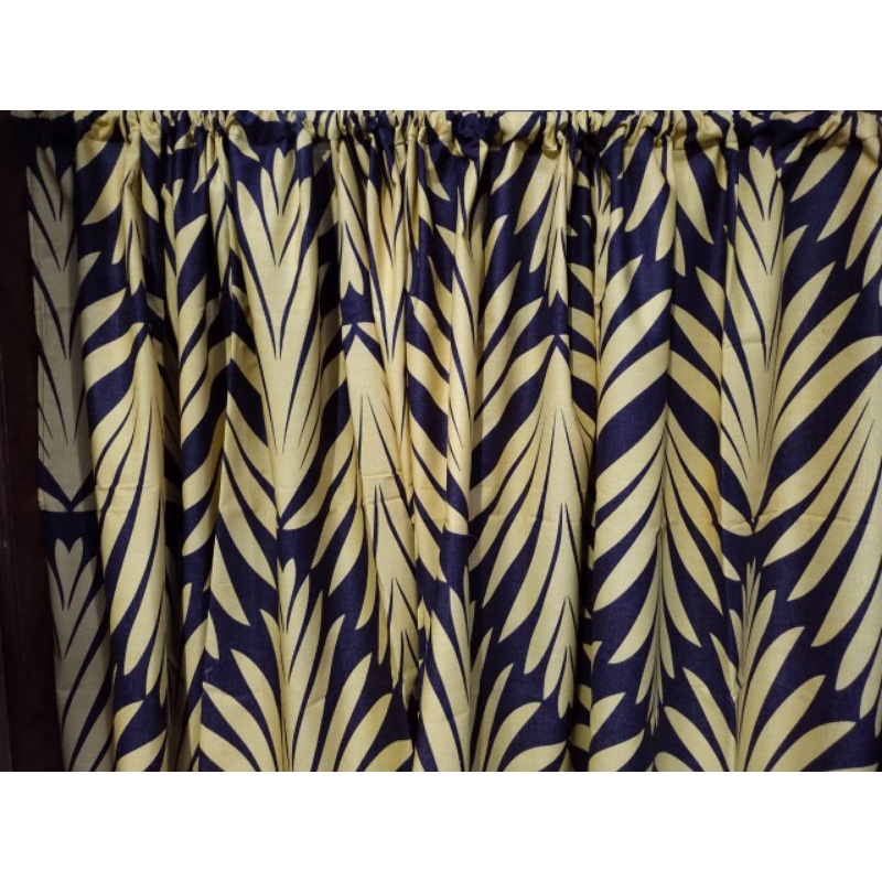 Gorden kolong dapur motif pirates daun kuning