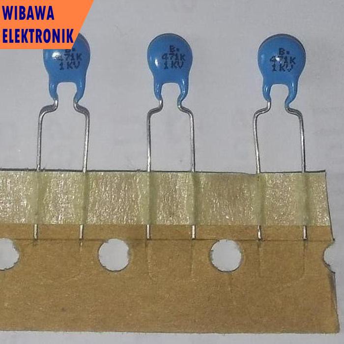 Capacitor Cd 471K 470Pf 1000V 1Kv Bishele88 Segera Beli