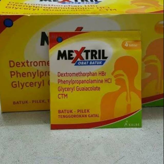 Mextril Tablet / Obat Batuk Strip 4 Tablet