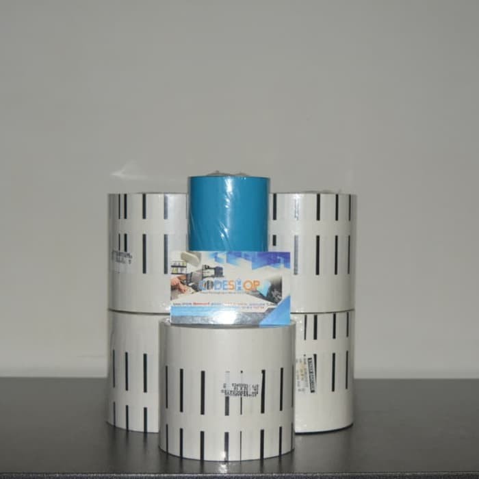 

PAKET 5 ROLL LABEL + 1 ROLL RIBBON ( Semicoated 32x18mm + RWax 110x300m )