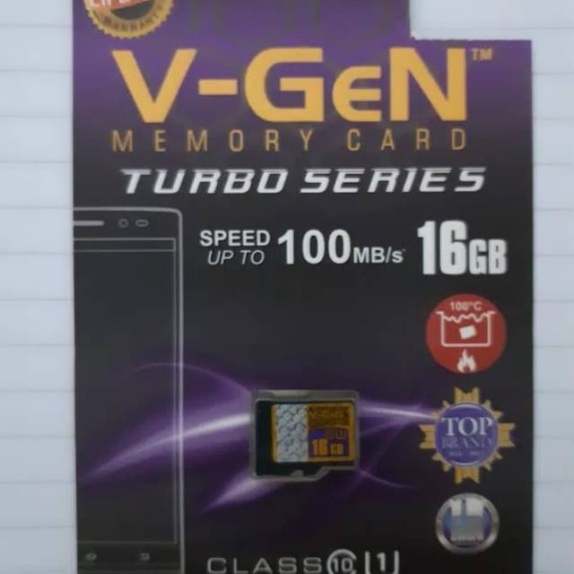 MEMORY VGEN CLASS 10 16GB/MICRO SD MEMORY CARD