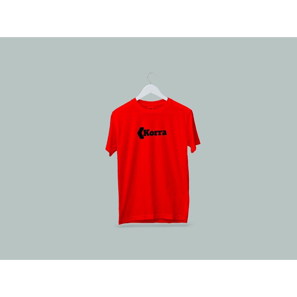 Korra I Kaos Pria Warna Merah dan Merah Maroon