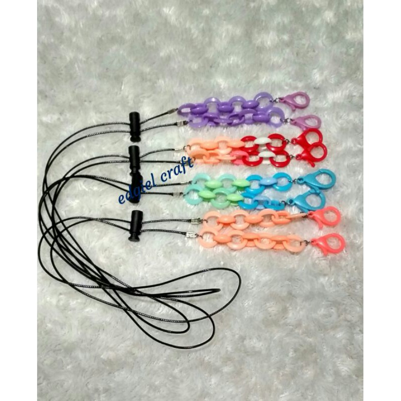 lanyard masker/konektor masker/kalung masker rantai plastik/strap mask rantai plastik