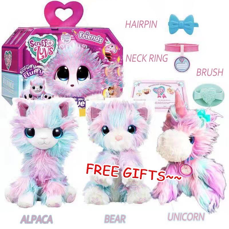 Mainan Boneka Stuffed Plush Little Live Scruff-A-Luvs Ibu &amp; Bayi / Anjing / Unicorn 2022