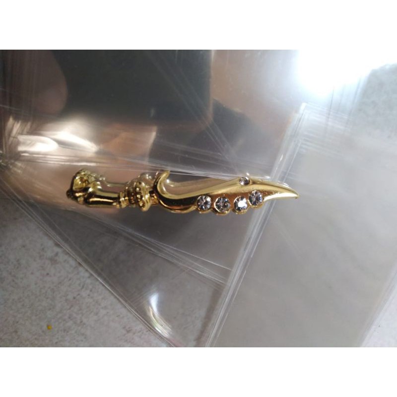 BROSS/PIN KUJANG LOGAM KRUM EMAS