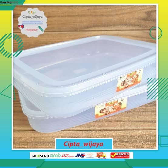 Box Donat Nagawa Pack 1900 ML 5211 TANTOS / Kotak Makanan Sarbaguna Nagawa 5211 TANTOS