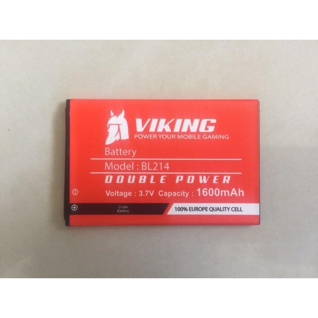 Baterai Viking 1600mAh BL214 - BL-214 Lenovo A316 A269i Batre Baterei