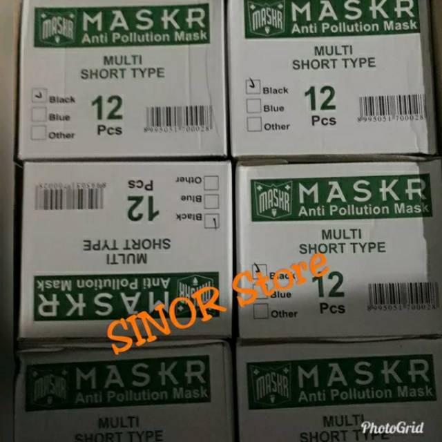 Masker Bikers Motor MASKR Micro Fiber Masker Karbon Anti Debu Polusi Asap Short Best Quality