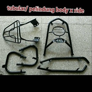 tubular / guard set / pelindung body motor x ride hitam