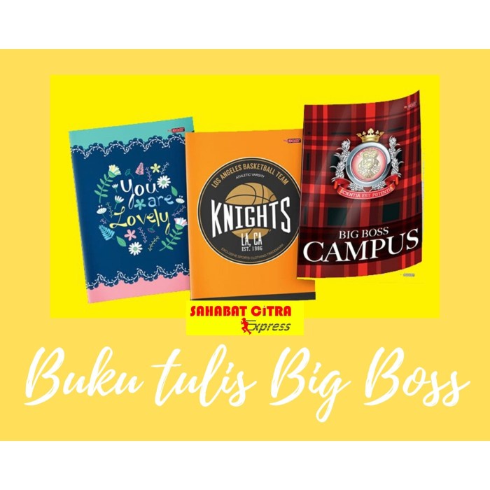 

Hemat Buku Tulis 50 Lmbr Pack Isi 10 Big Boss Terlaris