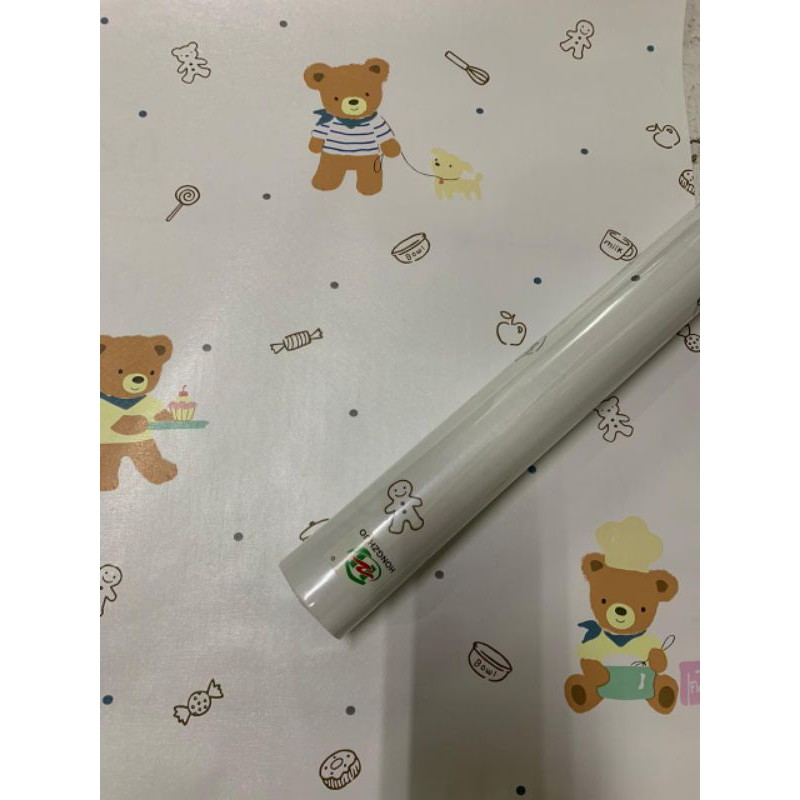 wallpaper stiker dinding motif teddybear