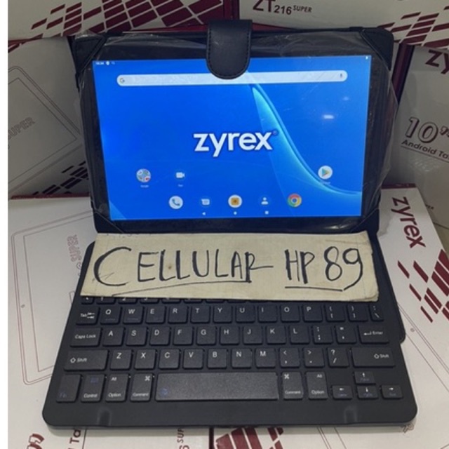 ( Bonus Komplit ) Tablet Zyrex Zt 216 Super + Keyboard Tab 10” 4G LTE Ram 3GB Rom 32GB Bisa OTG HDMI