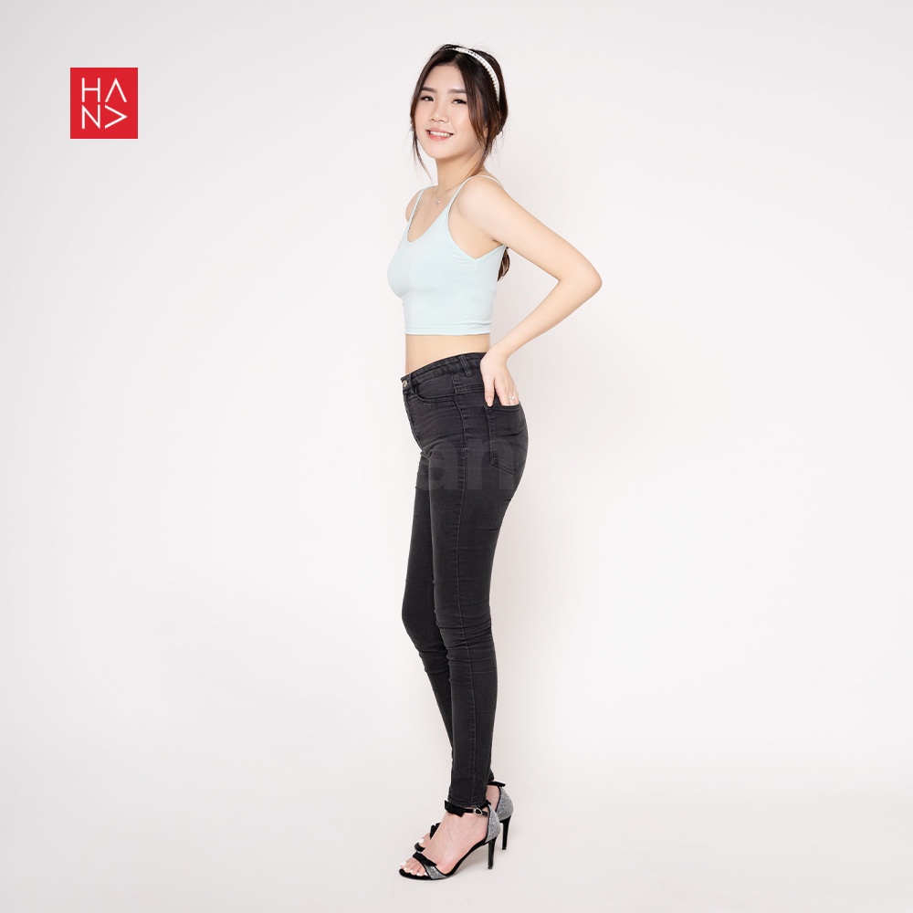 (COD) HanaFashion - Aurora Basic Tank Top Crop S - XL Wanita - TT035-4