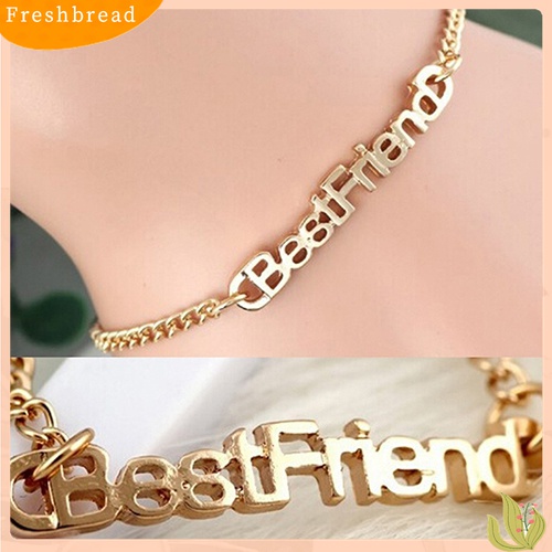 [Fresh] Unisex Fashion Letters Friendship Chain Bracelet Jewelry Gifts for Best Friend