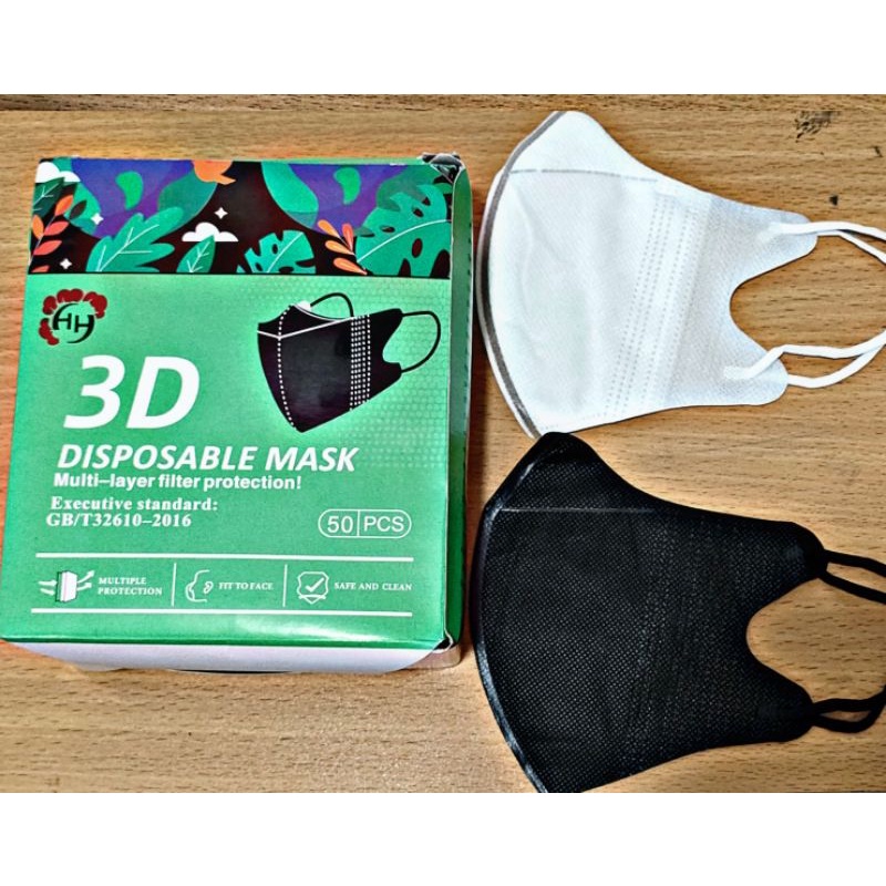 MASKER DUCKBILL GARIS 1 ISI 50PCS 3PLY FACE MASK IMPORT PREMIUM TERMURAH TEBAL (NO BOX)