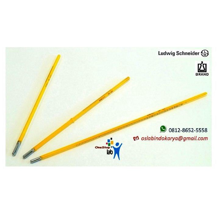 Thermometer ASTM 12F, range : -5 to 215 'F/0,5 LUDWIG SCHNEIDER/ BRAND