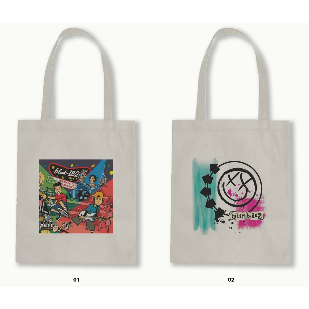 TOTE BAG BLACU 30X40 - BLINK 182 #1