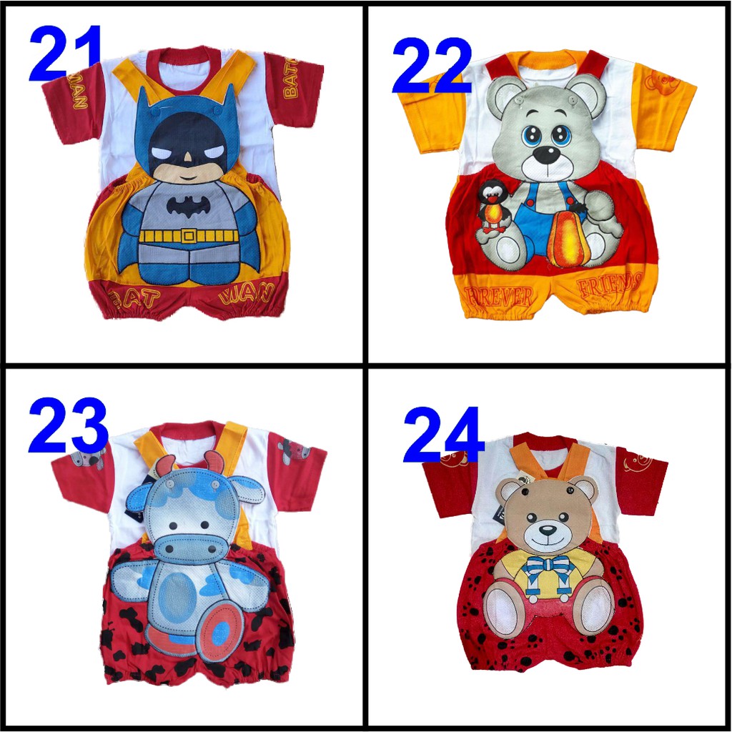 Baju anak kodok bayi - 3 Pcs 1x transaksi