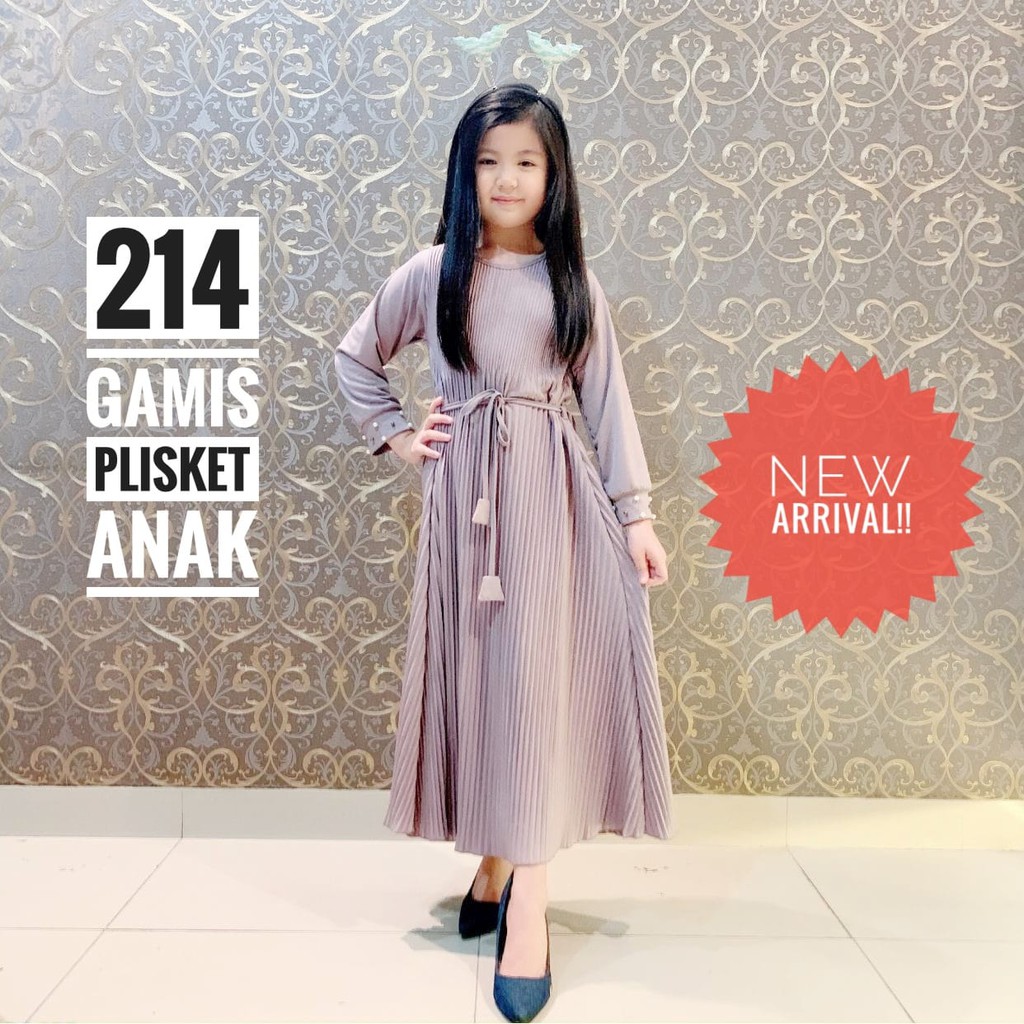 GAMIS PLISKET ANAK 214 MAXY DRESS PLISKET PRISKET PLEATED DRESS PLISKET MAYUNG FLOWY REMPEL