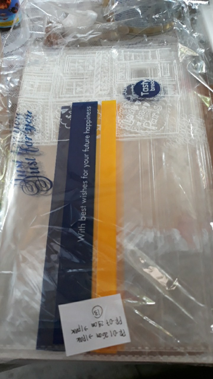 Plastik Kemasan Roti Tawar Sisir Kasur /  Toast Loaf Bag Kode Pr - 07 1pak= Isi 10pcs