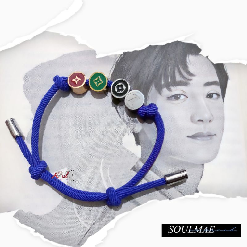 [Ready Stock] Gelang Biru LV Bracelet Fashion PCY / Chanyeol EXO Cosplay